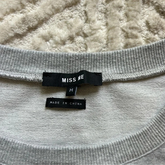 Miss Me Cotton Spandex Nautical Ruffle Striped Tiered Spring Blouse Size M - Picture 5 of 6